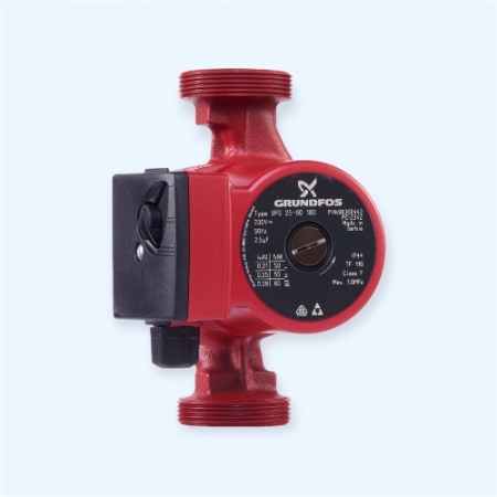 UPS 25-60 EU с гайками Grundfos Насос циркуляционный